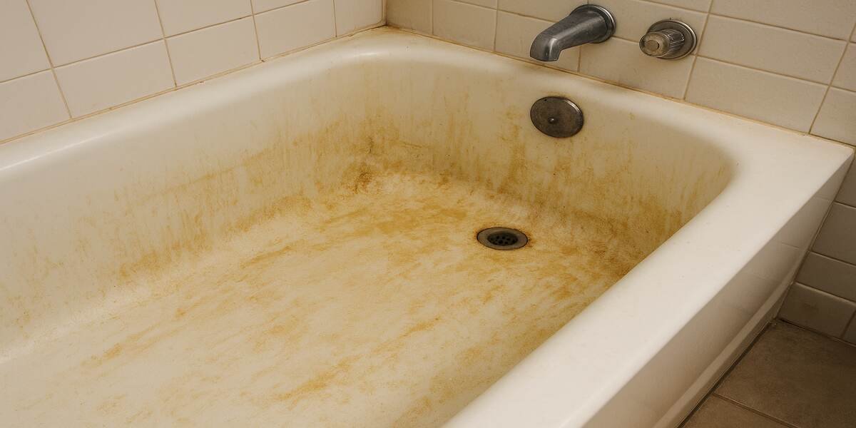 Is the bathtub stained? Four Simple Bath Cleaning Methods