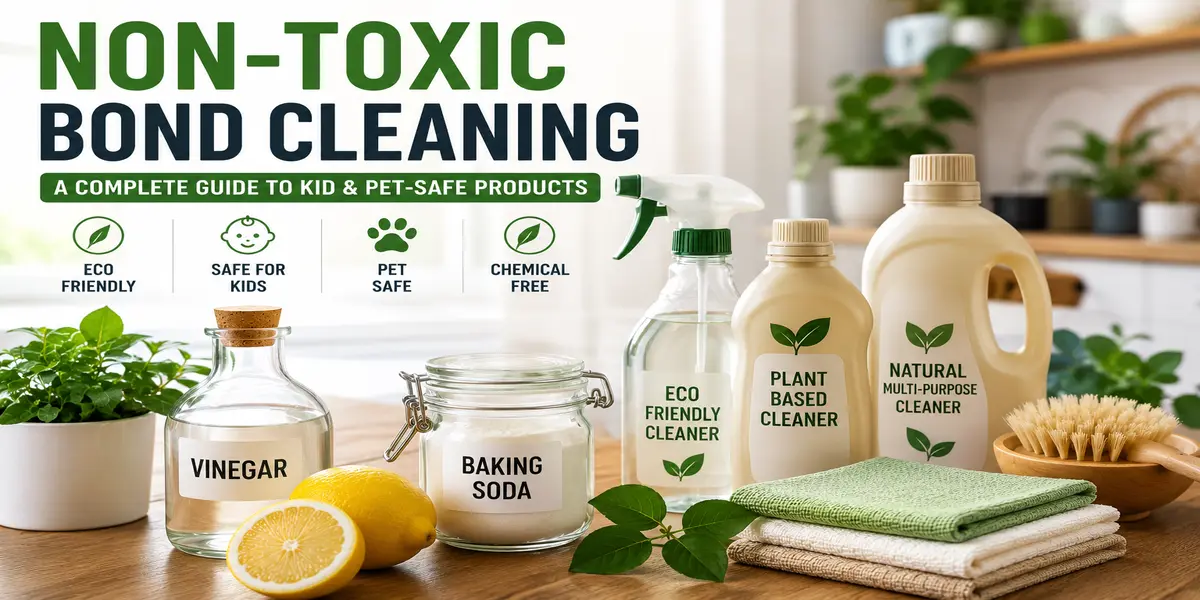 Non-Toxic Bond Cleaning: A Complete Guide to Kid and Pet-Safe Products